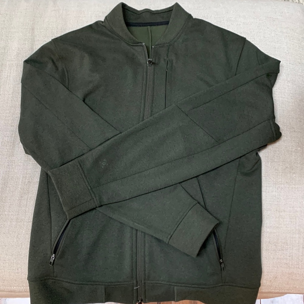 Lululemon Men Wool Bomber Jacket Size S